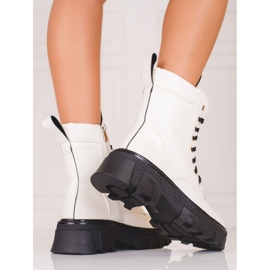 Bolsos de mujer con cordones y protector Shelovet blanco 2