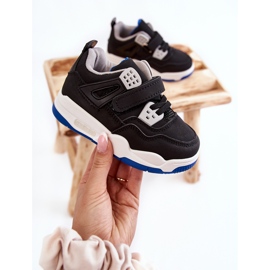FR1 Deportivas Infantiles de Piel Negro y Marino Marisa azul 1