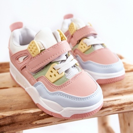 FR1 Deportivas Infantiles Piel Marisa Multicolor azul rosado verde 1