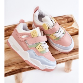 FR1 Deportivas Infantiles Piel Marisa Multicolor azul rosado verde 4