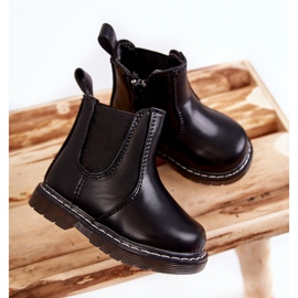 Botas Calientes de Piel para Niños Negro Porky 2