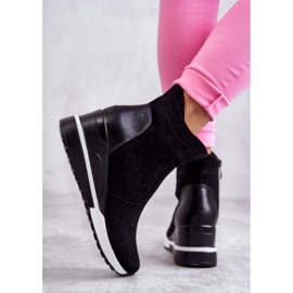 Vinceza Zapatillas negras con cuña Rita negro 2 Vinceza Zapatillas negras con cuña Rita negro 2