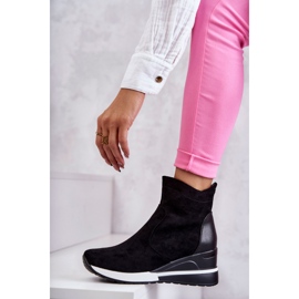 Vinceza Zapatillas negras con cuña Rita negro 4