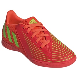 Botas de fútbol adidas Predator Edge.4 In Jr GZ6014 rojo naranjas y tintos 3