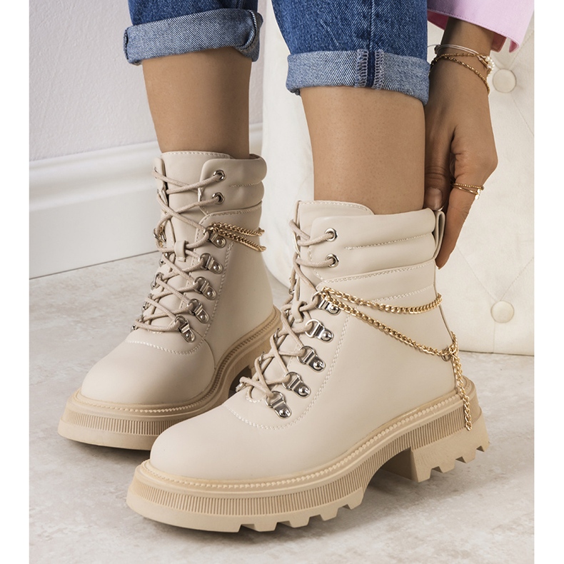 Botas de montaña mujer Zezig beige 1