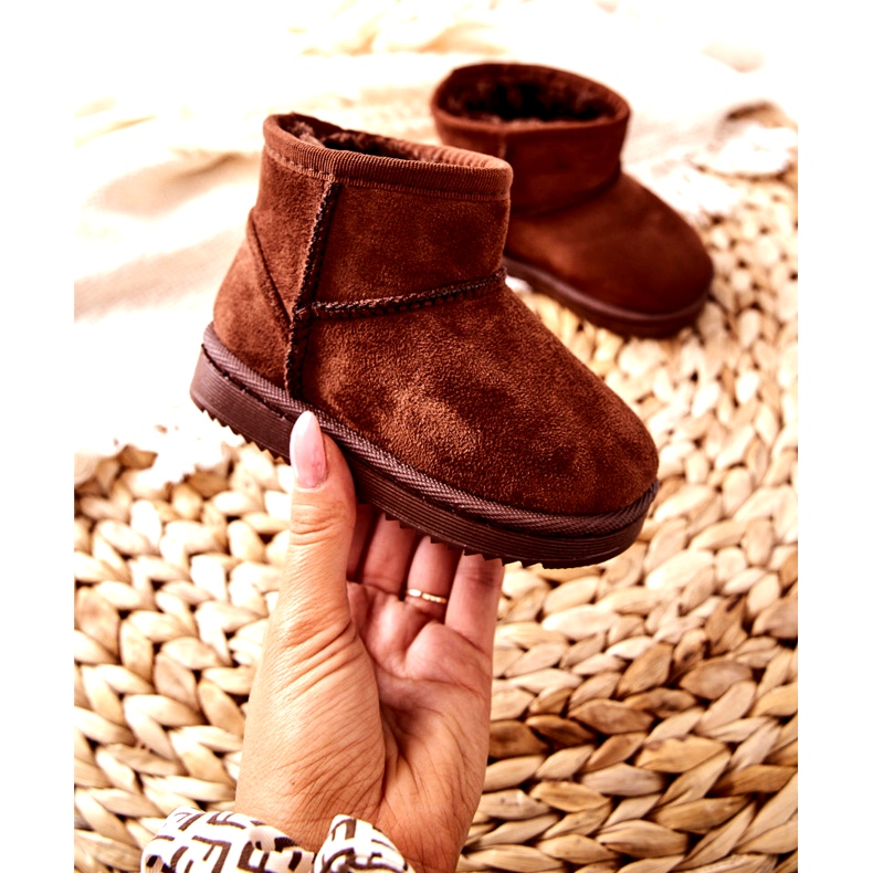 FR1 Botas cálidas para niños Botas para la nieve Brown Gooby marrón 4