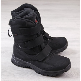 Botas de nieve de trekking impermeables negras American Club negro 1