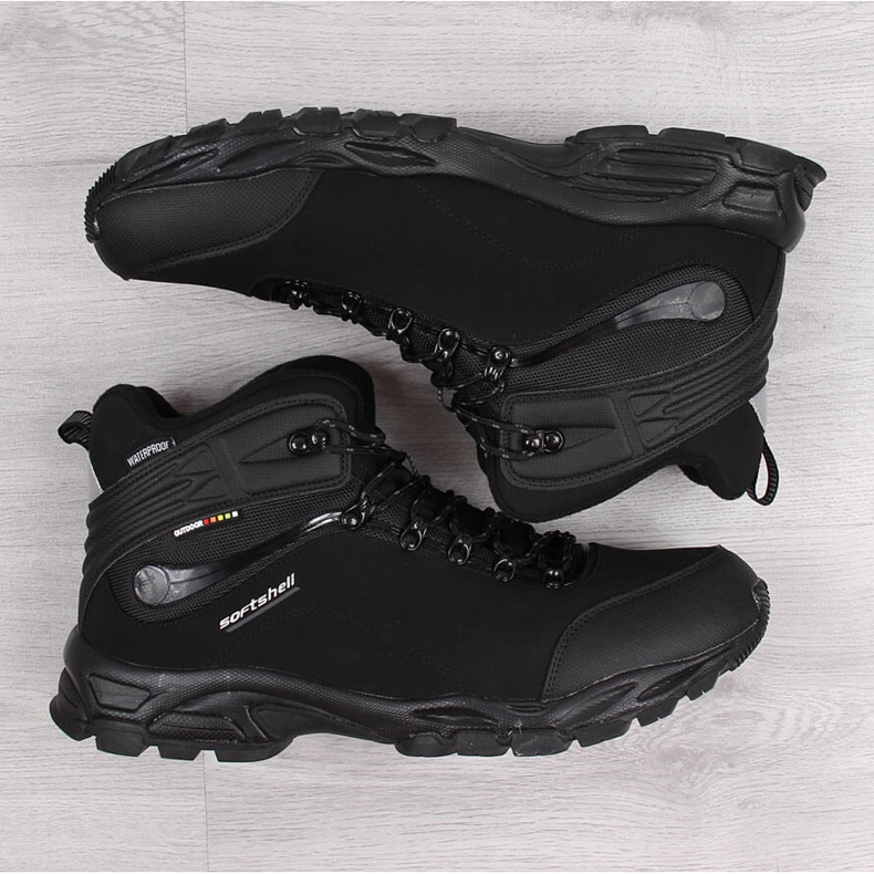 Zapatos trekking impermeable oversize negro American Club 1