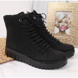 Negro Rieker Y3420-00 botas insuladas mujer 11