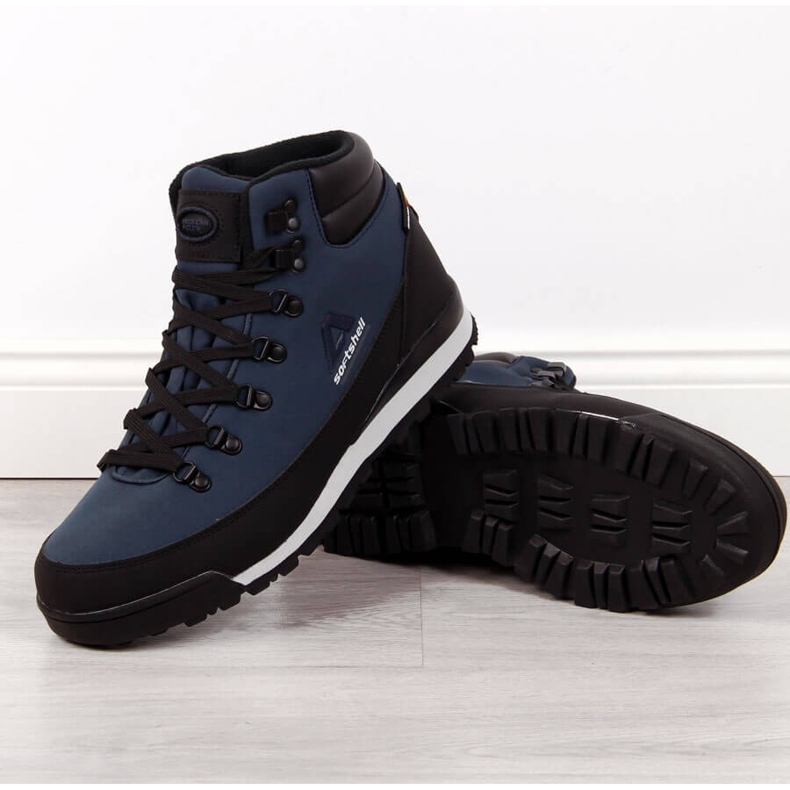 Zapatos trekking impermeables calentados azul marino American Club 1