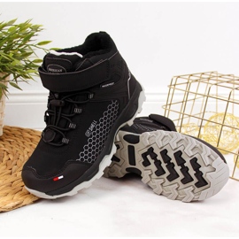 Botas de nieve impermeables de niño American Club negras negro 2