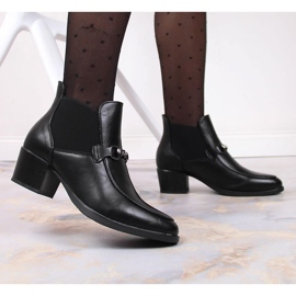 Black Vinceza JAN150A botas negras de mujer sin cordones negro 5