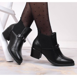 Black Vinceza JAN150A botas negras de mujer sin cordones negro 4