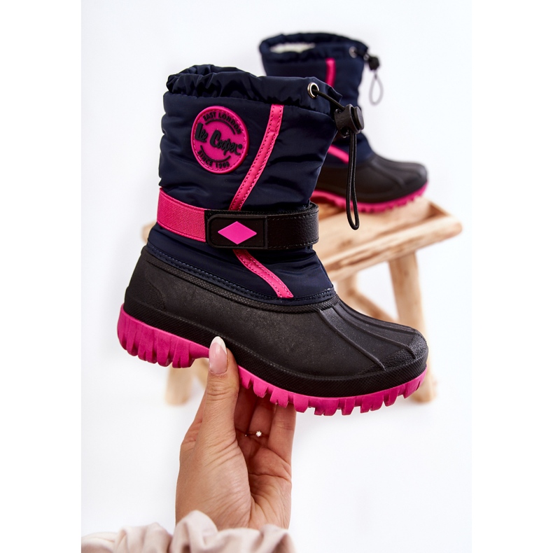 Botas de nieve con aislamiento para niños Lee Cooper LCJ-21-44-0522 Fucsia negro azul marino rosado 2