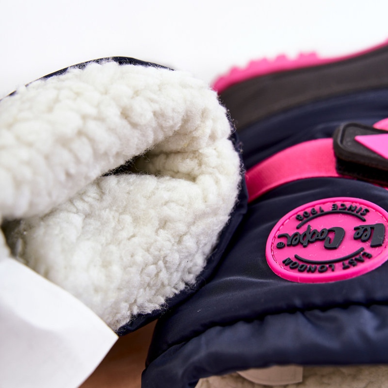 Botas de nieve con aislamiento para niños Lee Cooper LCJ-21-44-0522 Fucsia negro azul marino rosado 1