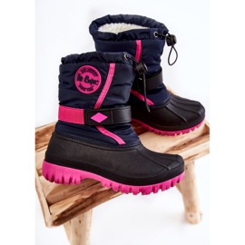 Botas de nieve con aislamiento para niños Lee Cooper LCJ-21-44-0522 Fucsia negro azul marino rosado 3