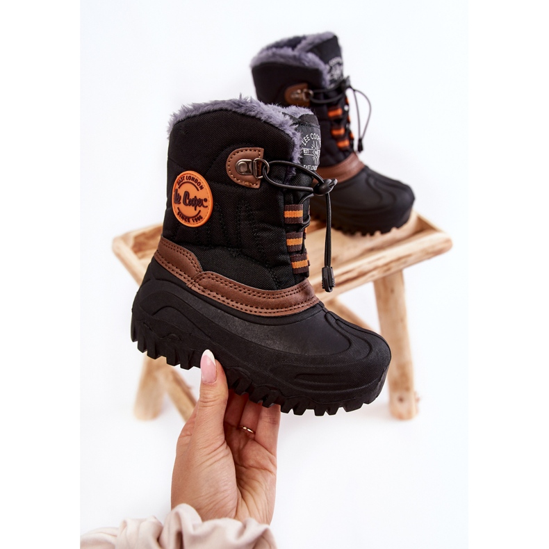 Botas de nieve aislantes para niños negras Lee Cooper LCJ-21-44-0524 negro 2