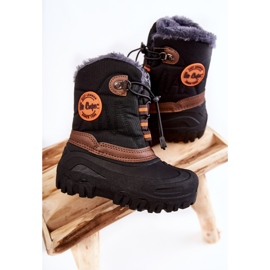 Botas de nieve aislantes para niños negras Lee Cooper LCJ-21-44-0524 negro 3