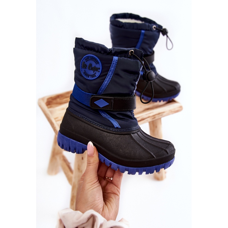 Botas de nieve cálidas para niños Lee Cooper LCJ-21-44-0522 Azul marino negro 2