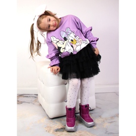 Botas de nieve insuladas niña fucsia plata Kornecki 6896 rosado 7