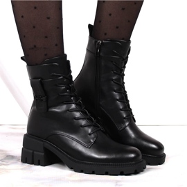 Botas cálidas de mujer negras Filippo en el poste y la plataforma. negro 7
