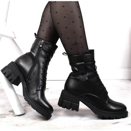 Botas cálidas de mujer negras Filippo en el poste y la plataforma. negro 5