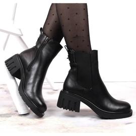 Botas negras para mujer botas Jodhpur, con aislamiento negro Filippo PAW375 5