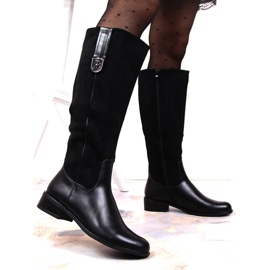 Botas negras con aislamiento para mujer Jezzi JEZ367A negro 5
