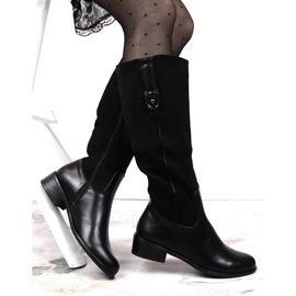 Botas negras con aislamiento para mujer Jezzi JEZ367A negro 3