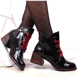 Botas aislantes mujer barnizadas negro negro Vinceza JAN147A 5