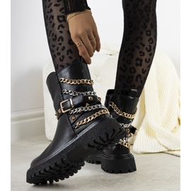 Botas Basalto negras con adornos negro 2
