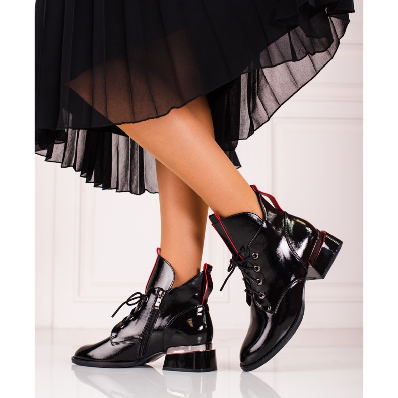 Botas Shelovet de mujer negras elegantes negro 2