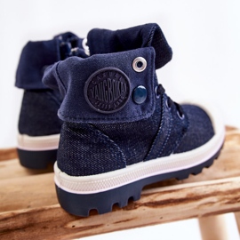 Zapatillas Altas Infantiles Tobby Azul Marino 3