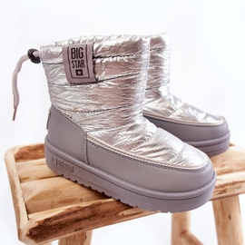 Botas de nieve para niños Big Star KK374218 Szaro-Srebrne plata 1 Botas de nieve para niños Big Star KK374218 Szaro-Srebrne plata 1