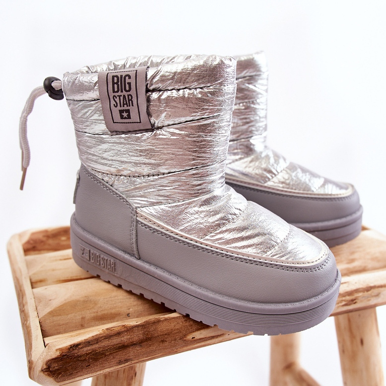 Botas de nieve para niños Big Star KK374218 Szaro-Srebrne plata 1 Botas de nieve para niños Big Star KK374218 Szaro-Srebrne plata 1