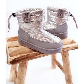 Botas de nieve para niños Big Star KK374218 Szaro-Srebrne plata 2 Botas de nieve para niños Big Star KK374218 Szaro-Srebrne plata 2