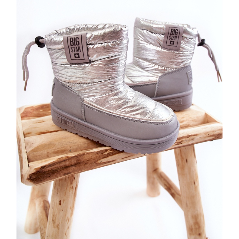 Botas de nieve para niños Big Star KK374218 Szaro-Srebrne plata 2 Botas de nieve para niños Big Star KK374218 Szaro-Srebrne plata 2