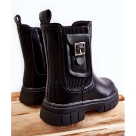 Botas Altas de Piel para Niña Shelby Negras negro 5