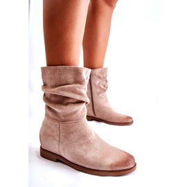 PG1 Botas Altas Mujer Ante Beige Venis CH2180 1