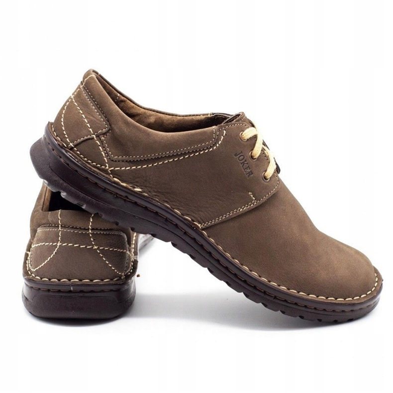 Joker Zapato piel hombre 229 oliva multicolor caqui 3