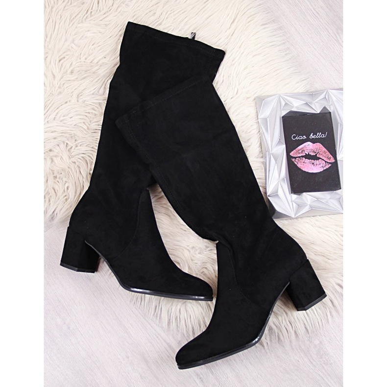 Botas de mujer en el puesto negro Sergio Leone 1