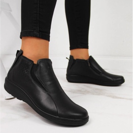 Botas mujer Helios 566 piel cómodas negras negro 4