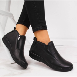 Botas mujer Helios 566 piel cómodas negras negro 1