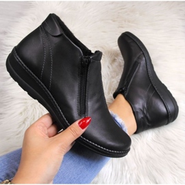 Botas cómodas de piel Helios W 642 negro 1