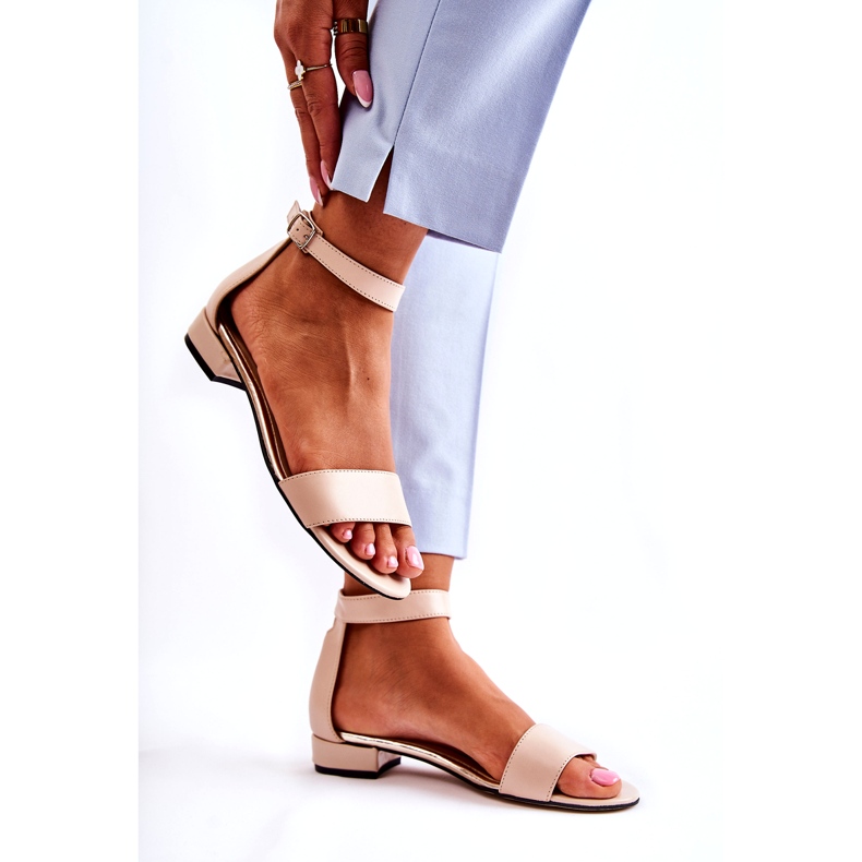 PA2 Sandalias Mujer Piel Beige Shanley 4099 2