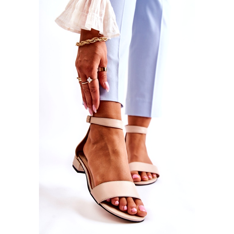 PA2 Sandalias Mujer Piel Beige Shanley 4099 1