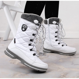 Botas de nieve mujer impermeable invierno blanco American Club 08/22 3