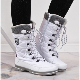 Botas de nieve mujer impermeable invierno blanco American Club 08/22 4