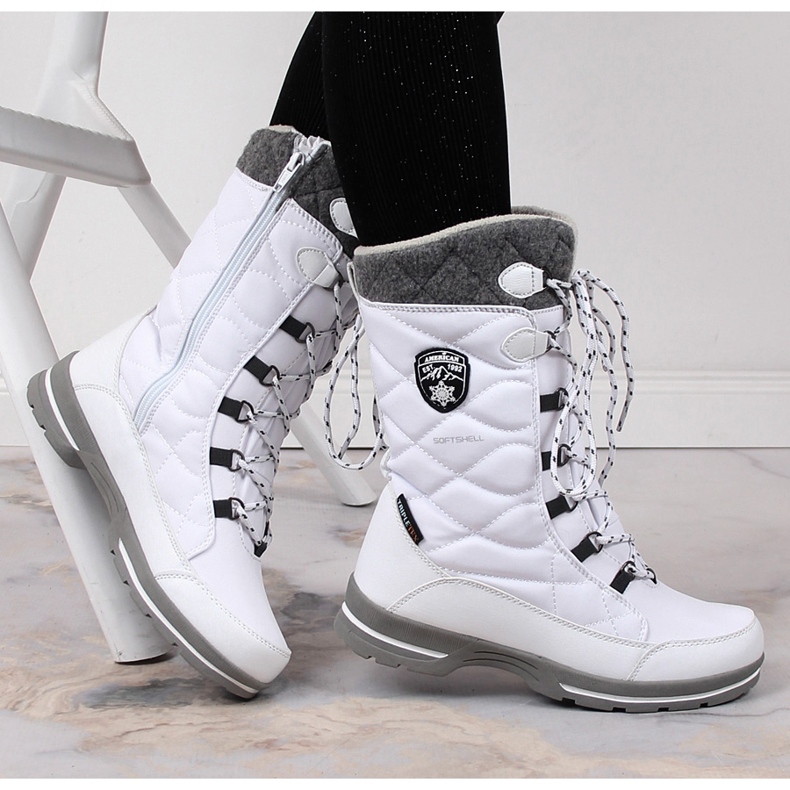 Botas de nieve mujer impermeable invierno blanco American Club 08/22 2 Botas de nieve mujer impermeable invierno blanco American Club 08/22 2