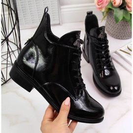 Botines mujer Filippo charol negro insulado negro 2